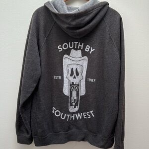 SXSW | South By Southwest Hooded Zip Up western country Halloween graphic ghoul